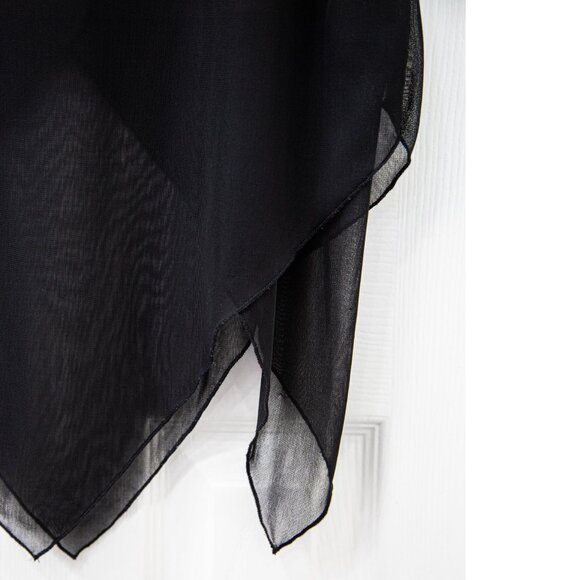 Heart Moon Star Y2K Black Half-Lined Skirt with Sheer Overlay, size M - Picture 2 of 4